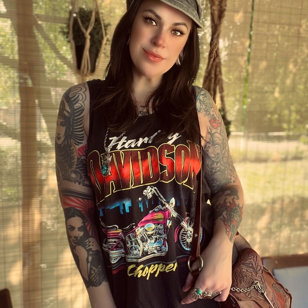 VINTAGE HARLEY CHOPPER TANK TOP
